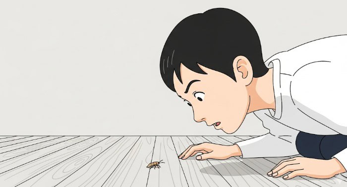 幼虫や小さいゴキブリがいたら