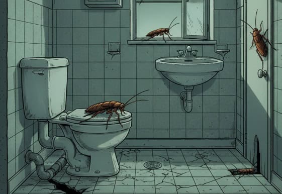 トイレのゴキブリはどこから侵入するのか？