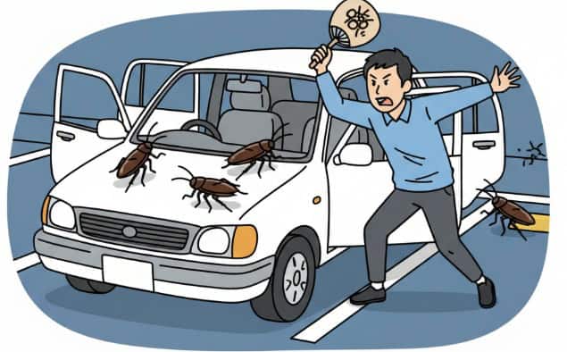 ゴキブリを車の外に追い出す方法