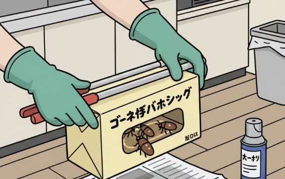 処理が怖い人向けのゴキブリホイホイの捨て方