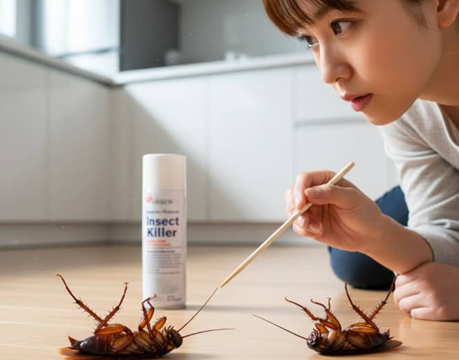 ゴキブリが死んだか確認・見分け方